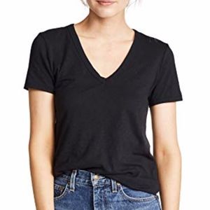 RAG & BONE Black short sleeve v-neck T